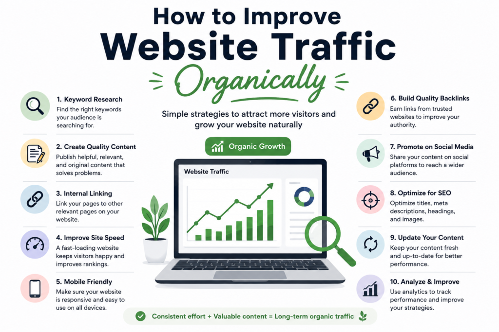 How to Improve Website Traffic Organically